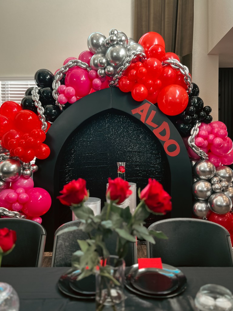 Table and Chair Rental Denver complete with Balloon Installation, party planner