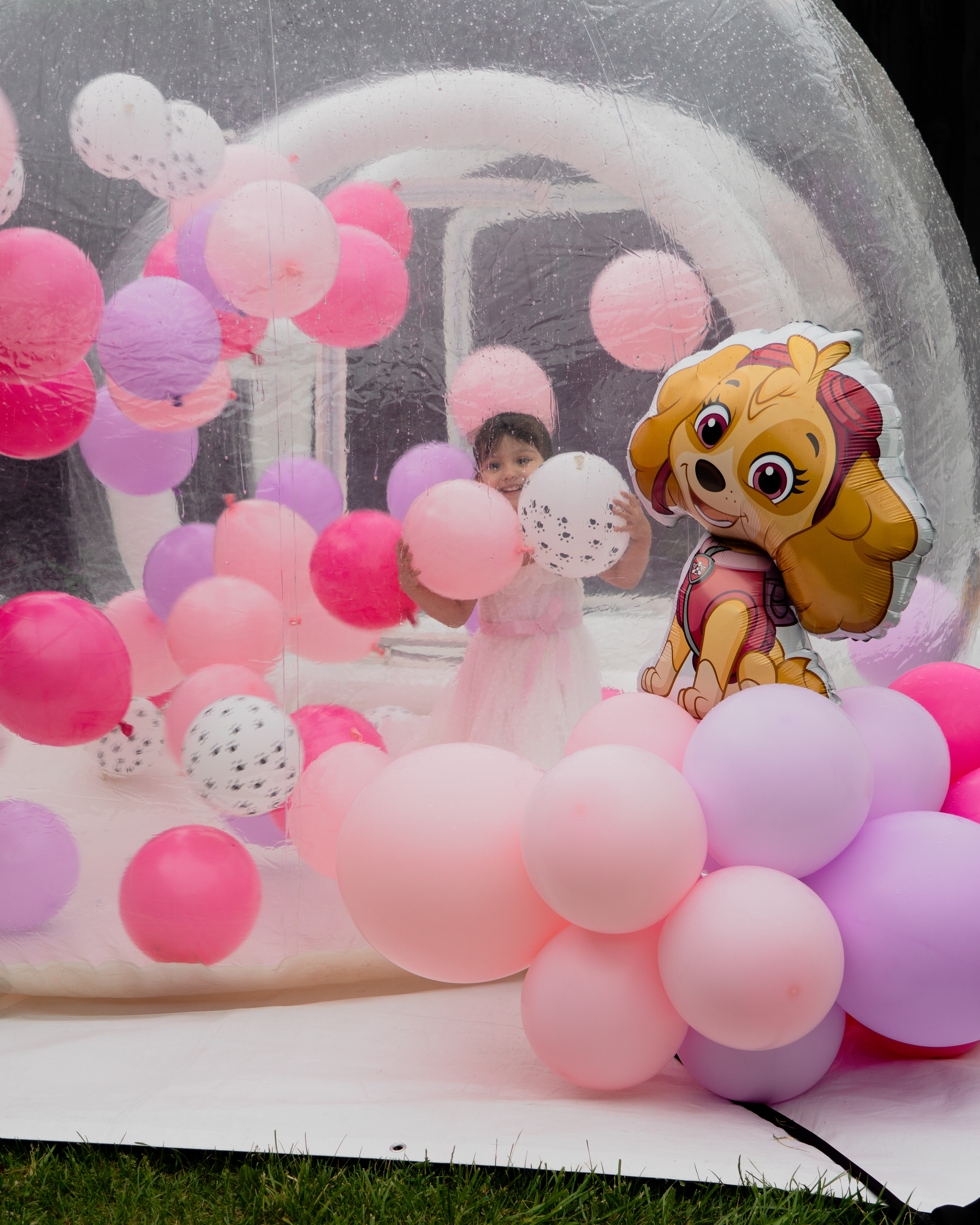 Paw Patrol themed bubble house in denver colorado. perfect for kids' parties. Chuchi's Events, the perfect kids' party planner for instagram worthy setups