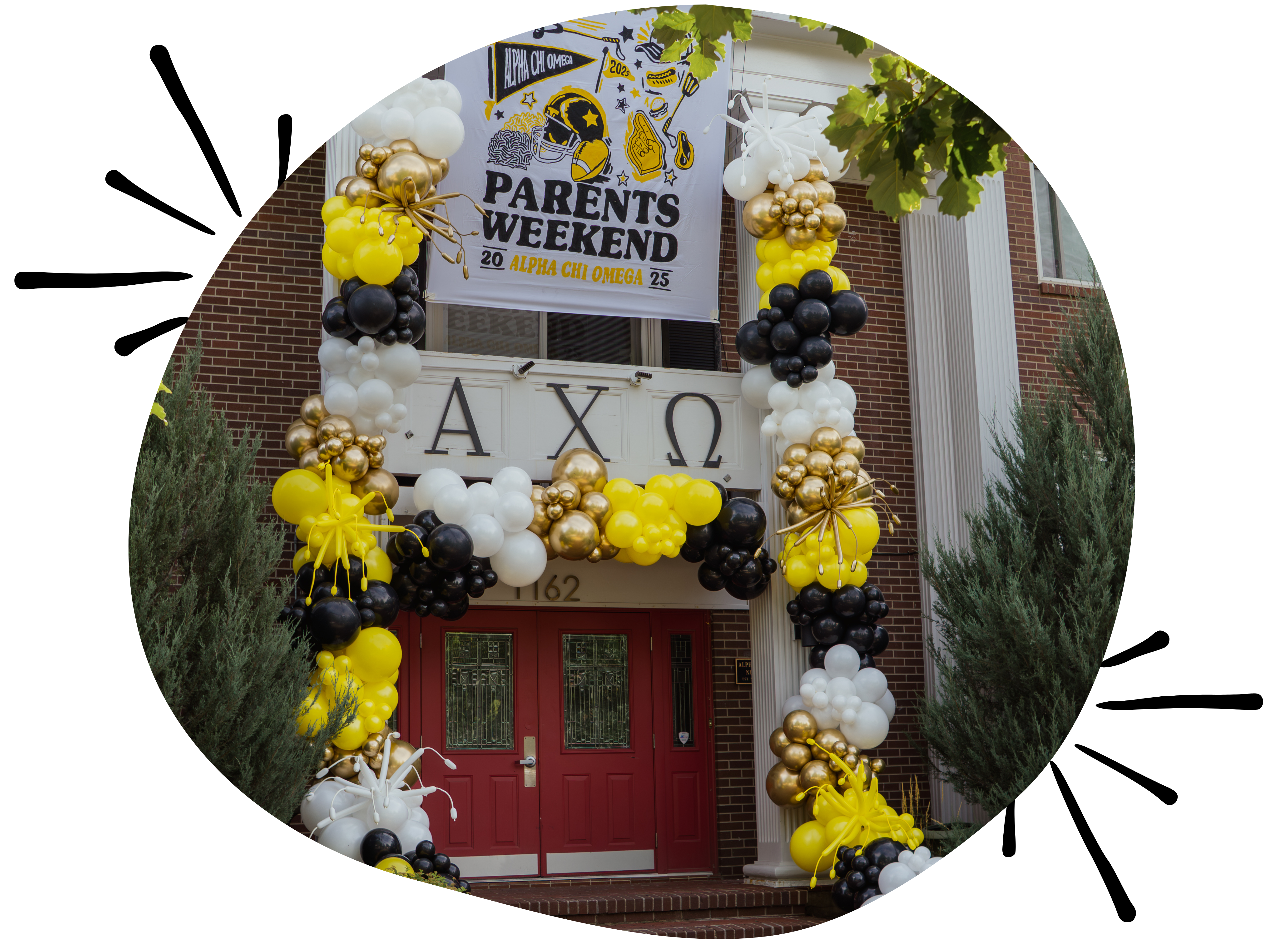 Luxury balloon decor installation for a birthday celebration in Denver featuring custom colors and premium balloon styling by Chuchi’s Events